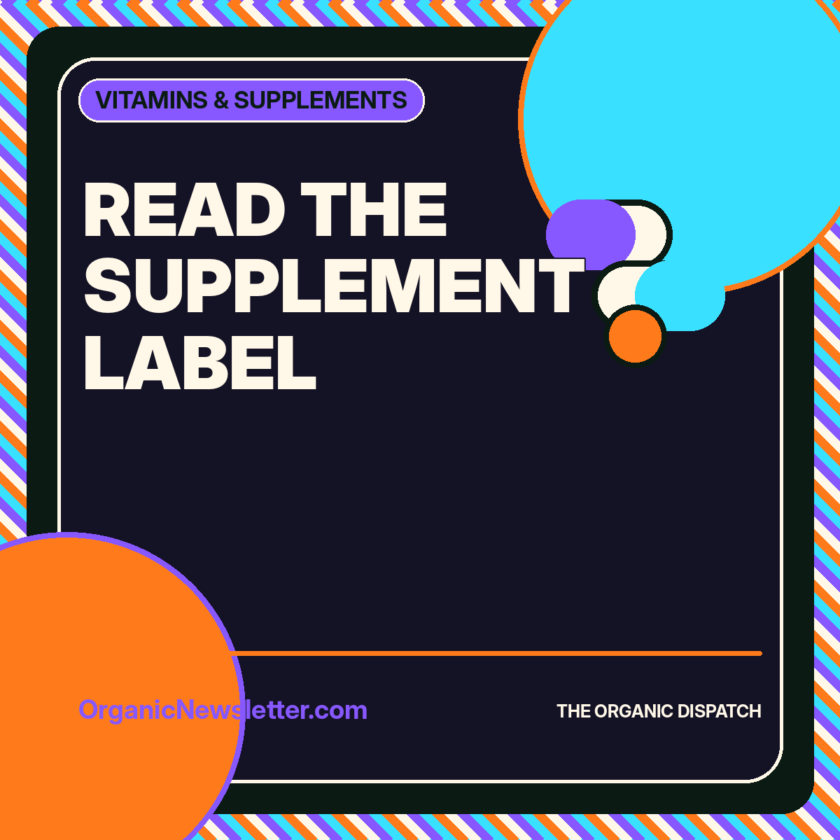 Read the Supplement Label featured image